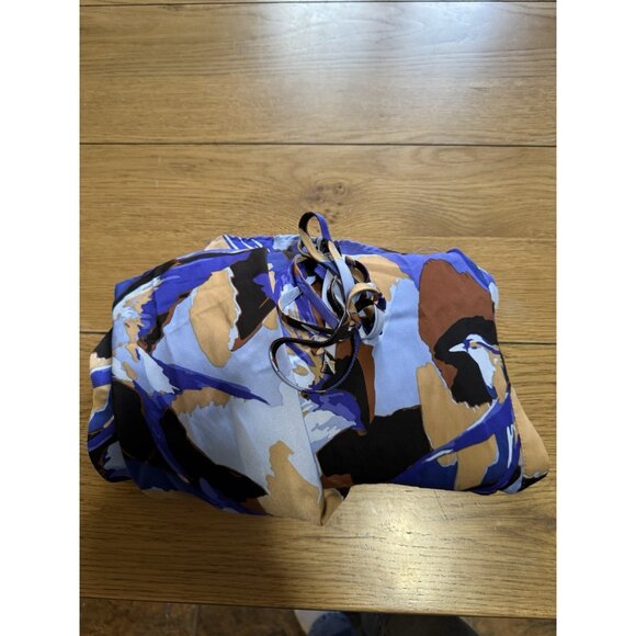 Nine West Shirt Dress Women Size XXL Midi Polyester Colorful Office Teacher City - Picture 11 of 12